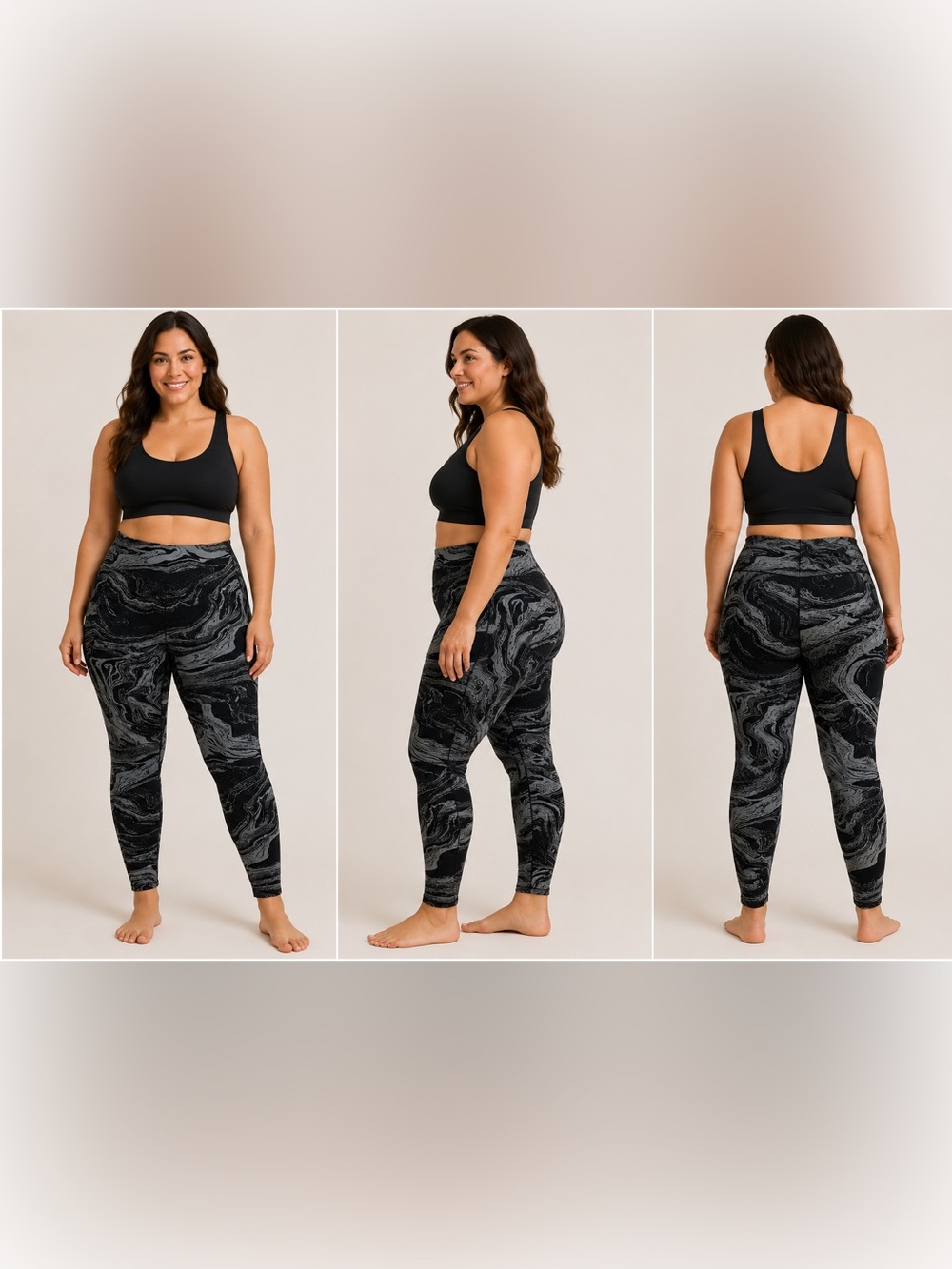 Athleta Elation High Rise Marble Leggings XL